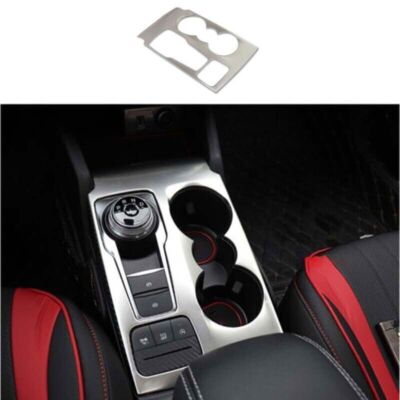 Cover trim Silver titanium central console water cup For 19-20 Ford Focus ST RS