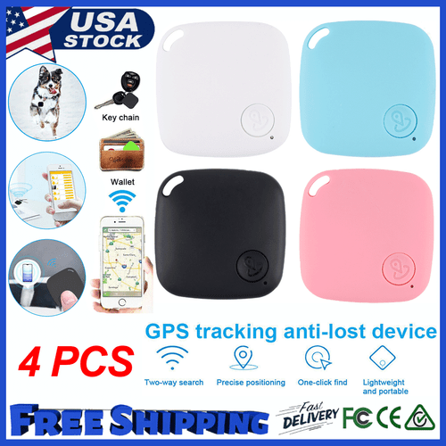 (4 Pack) GPS Tracker Wireless Bluetooth Anti-Lost Wallet Key Pet Smart Finder - Picture 1 of 19