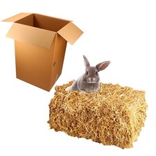 Naturbelassene Strohballen 15kg | Heu Stroh Deko Ballen | Chemiefrei,Nachhaltig