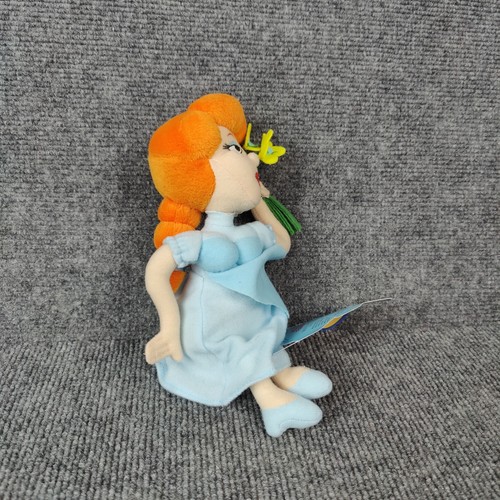 Rocky Bullwinkle Friends Stuffins Nell Fenwick Plush Keychain 1999 Vintage CVS - Picture 6 of 13