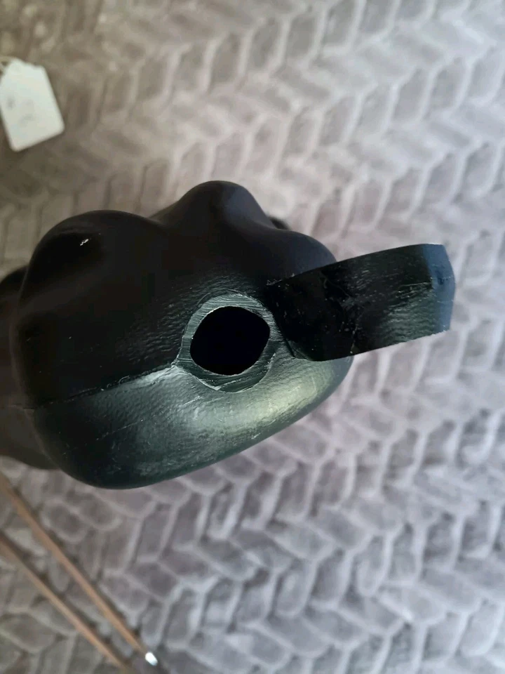 Cabeza de vaca de plástico negro Denver Colorado Saddlery con montajes práctica cuerda #2 Foto 4 de 4