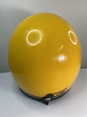 ビンテージヘルメット旧車D.O.T norcon TW-1 Norcon Vintage Motorcycle Helmet TW-1 Yellow SIZE LARGE? | eBay