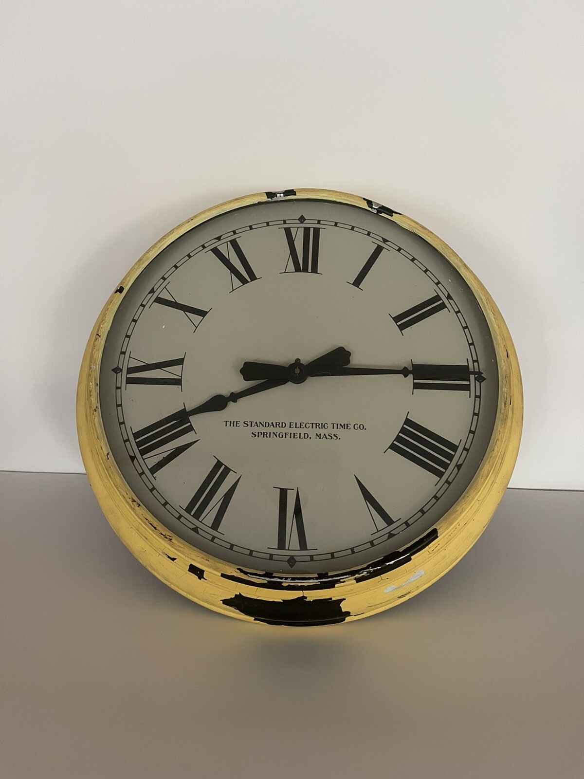 The Standard Electric Time Co. Clock Springfield, Mass. eBay