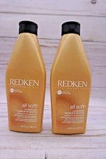 LOT OF 2 REDKEN ALL SOFT CONDITIONER 8.5 OZ