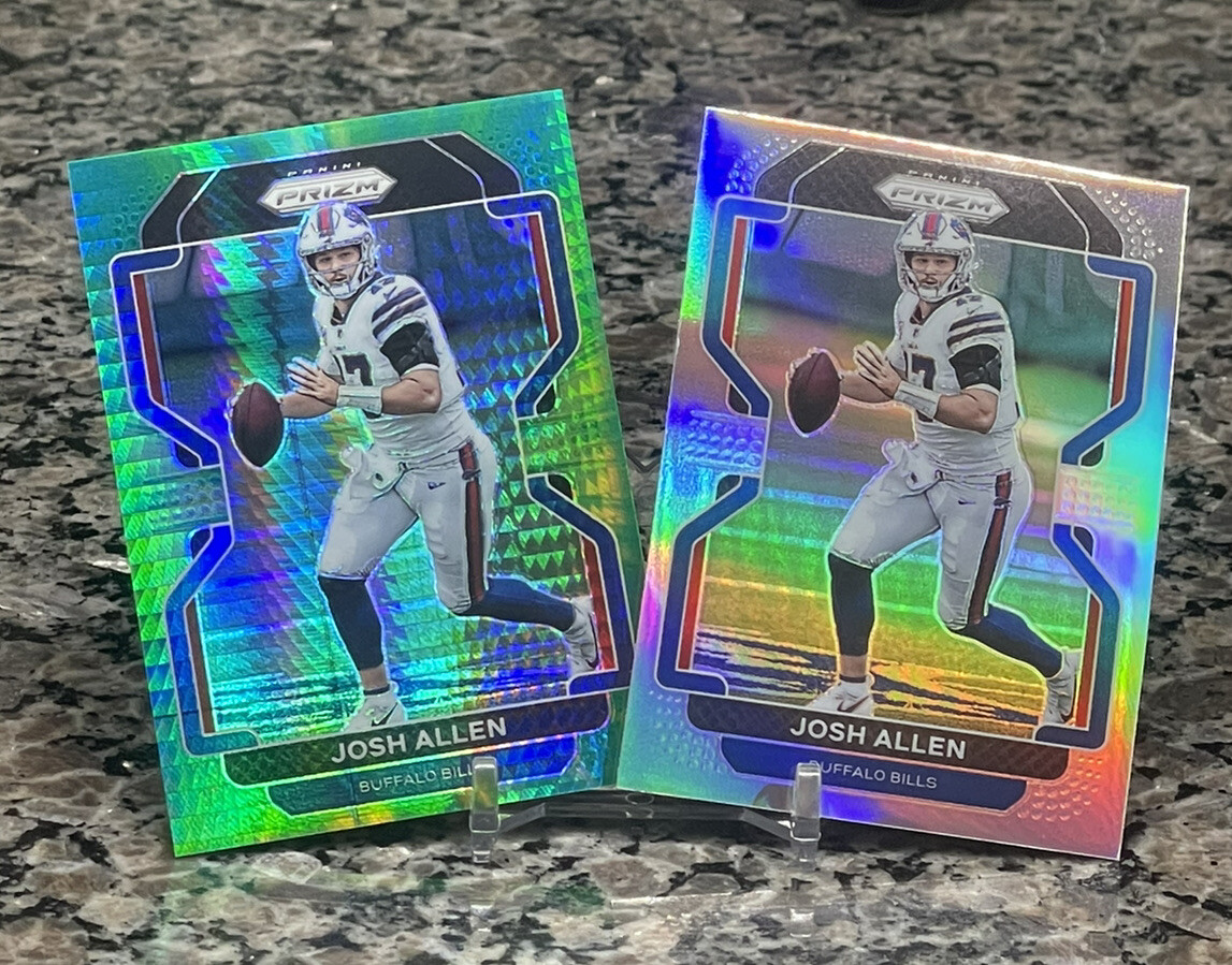 2021 Panini Prizm Football Josh Allen Prizm Hyper /175 & Silver Prizm Bills