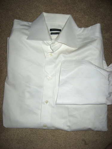 Weißes SUITSUPPLY französisches Herrenhemd mit Bündchen 40 15,5 Medium