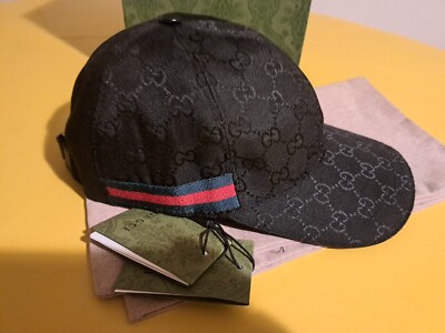 ORIGINAL GG CANVAS BASEBALL HAT WITH WEB