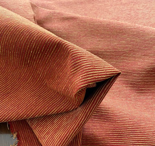 High End Decorator Rep Fabric in Pumpkin & Gold By the Yard GA009 - 第 1/3 張圖片