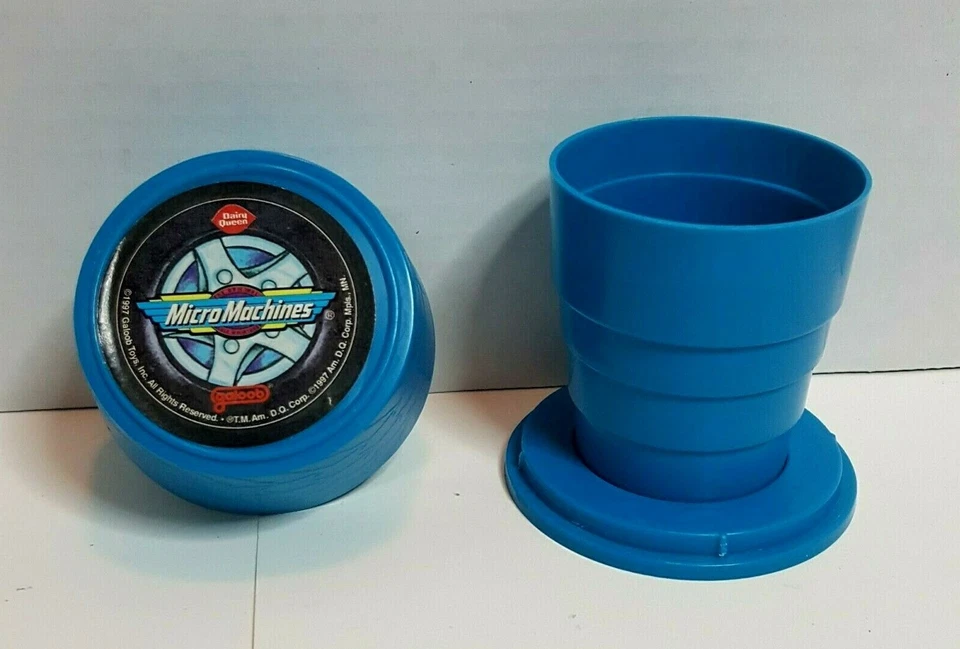 Ultra Rare Micro Machines Dairy Queen Toy, Collapsible Cup, 1997 galoob DQ  - Image 2 of 4