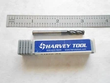 NEW HTC USA HP 3/16" DIA. X 5/8" LOC X 2" OAL X .060" CR 4FL. CC CARBIDE ENDMILL