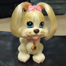 Fisher Price Snap N Style White Puppy Dog Ginger Blond Hair