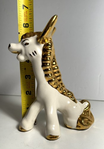 Cerámica de burro vintage Grindley ArtWare dorada y blanca - Imagen 15 de 16