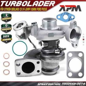Turbolader für Citroën Berlingo C3 C4 Jumpy Xsara Ford Fiesta V VI Focus II 1.6L