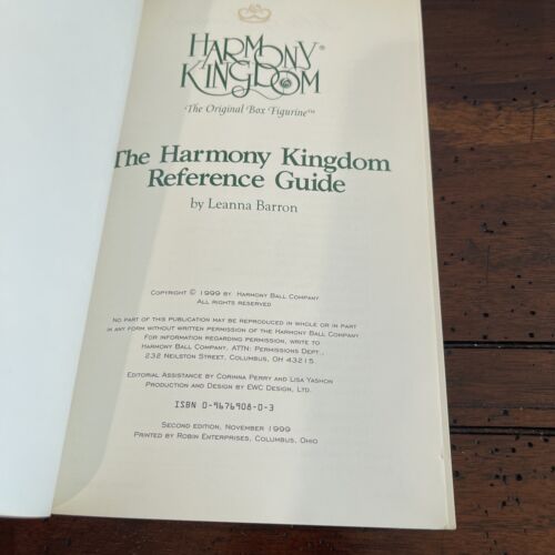 The Harmony Kingdom Reference Guide - Leanna Barron - Paperback - Good - Picture 2 of 6