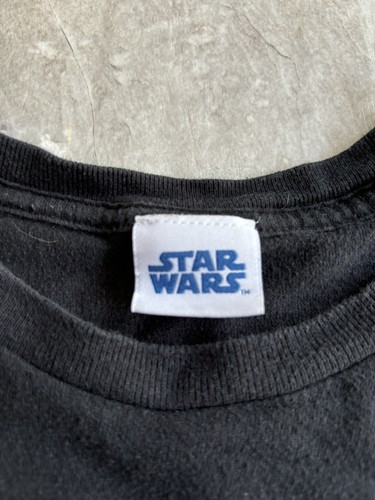 Vintage Y2K Made In USA Star Wars T-Shirt XXL Schwarz 8 Bit Grafik Millenium Falke - Bild 3 von 4