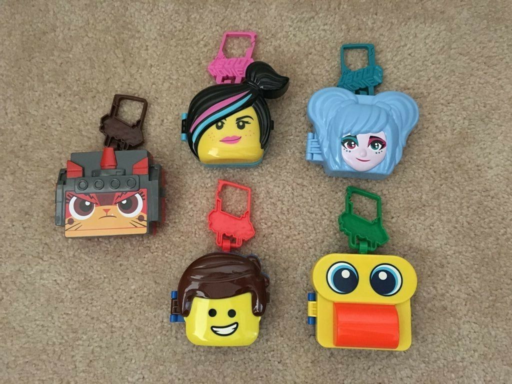 EUC THE LEGO MOVIE 2019 McDONALD'S HAPPY MEAL TOYS Set of