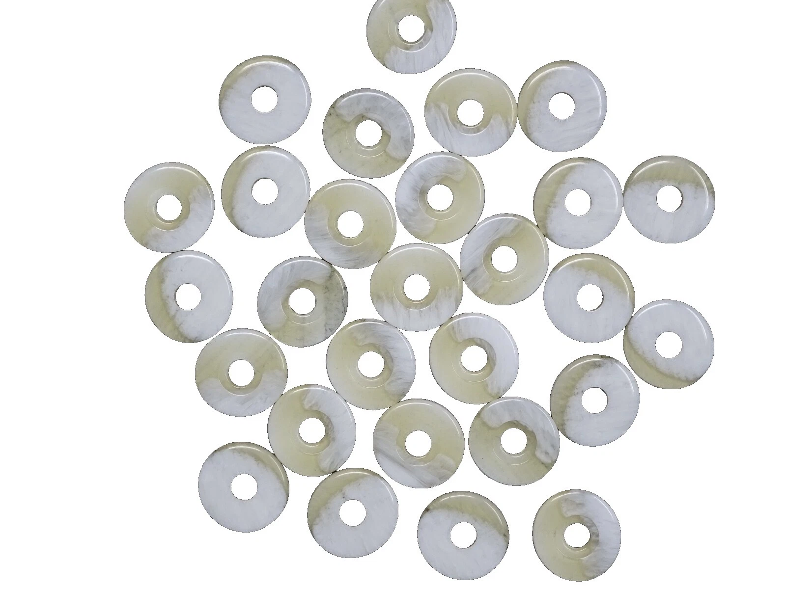 Botón de vástago Blanco Acrílico Botones para Costura