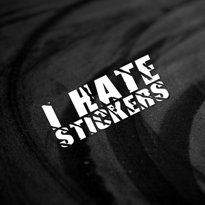 I Hate Stickers Car Sticker Decal - Funny Bumper or Window Vinyl Die Cut JDM