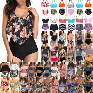 Women-Push-Up-Padded-Bikini-Set-High-Waisted-Swimsuit-Bathing-Swimwear-Beachwear