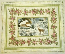 Handmade Quilted Beautiful Table Runner Topper Wall Hanging Mat Stitched 12 x 15