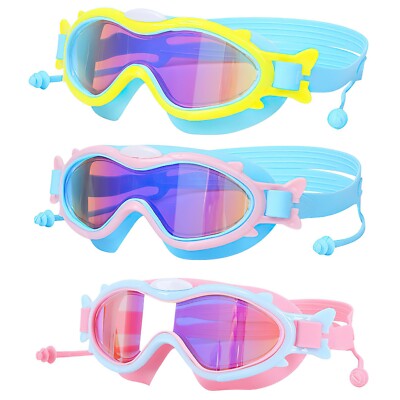 Swim Goggles Anti-Fog UV Protection Swimming Goggles for Boys Girls Kids Youth