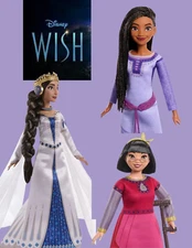 Collectors Disney Wish Queen Amaya of Rosas, Asha of Rosas &  Dahlia of Rosas
