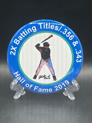 Seattle Mariners Edgar Martinez SPORTS BADGE w/stand-Classic RETRO Collectible