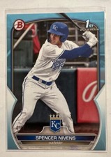 2023 Bowman Draft Spencer Nivens 1st Sky Blue Paper #d 498/499