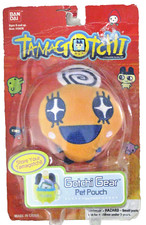 Tamagotchi Gotchi Gear Memetchi Orange Pet Pouch Carrier Lanyard Bandai 2006 HTF