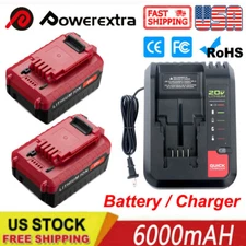 6.0Ah MAX 20V Li-ion Upgraded Battery / Charger for Porter Cable PCC680L PCC685L