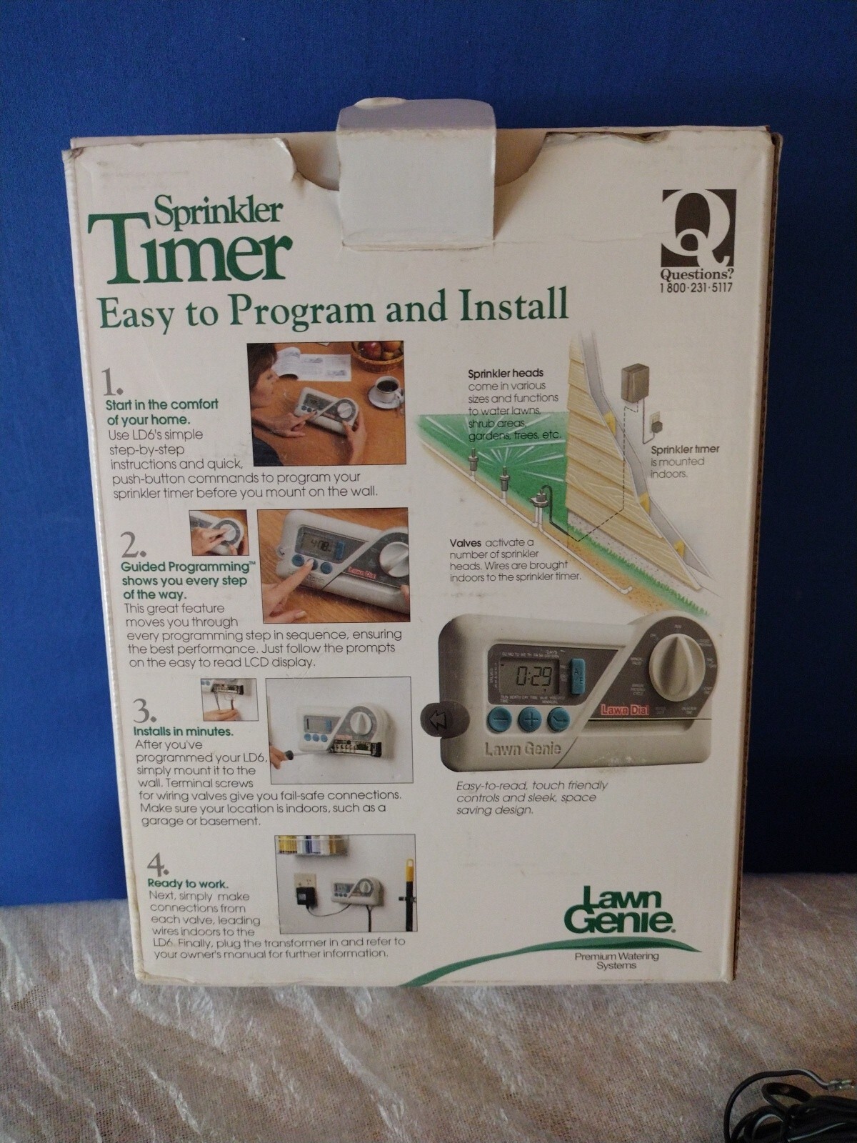 Lawn Genie Ld6 6 Zones Sprinkler Timer Never for sale online eBay