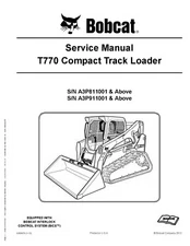 Bobcat T770 Track Loader Workshop Manual Service Shop Repair 6989476