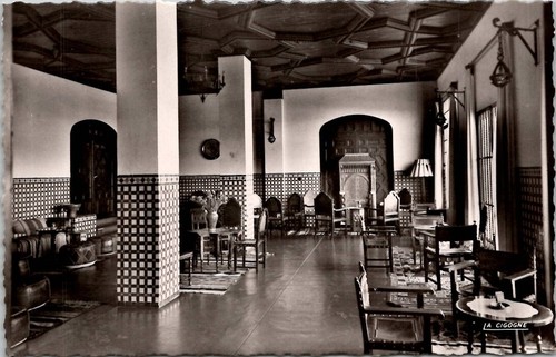 TÁNGER - Minzah Hotel la sala de estar portuguesa vintage postal Wpc5 - Imagen 2 de 3