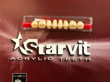 DENTAL ACRYLIC TEETH TEMPORARY FALSE TEETH FOR DENTURE MOLDS LOWER/UPPER STARVIT