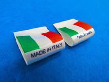Made in Italy/Fatto in Italia Flag Labels Sew In Small Fold 25x25mm