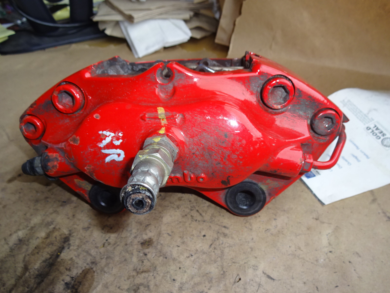 Maserati 4200 Coupe Spyder RH Right Rear Brake Caliper partA # 387201122