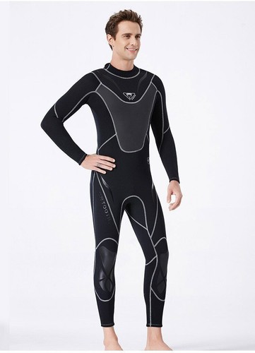 Full-body Men 3mm Neoprene Wetsuit Surfing Swimming Diving Suit Snorkeling - Picture 18 of 27