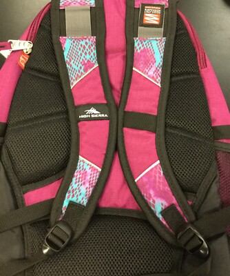 High Sierra Sports Backpack Pink 6 Layers Purple Bag Tech  display picture 2