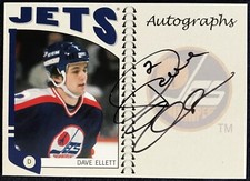 Dave Ellett In The Game NHL Franchise auto card A-DEL, 2004 05 NHL Winnipeg Jets