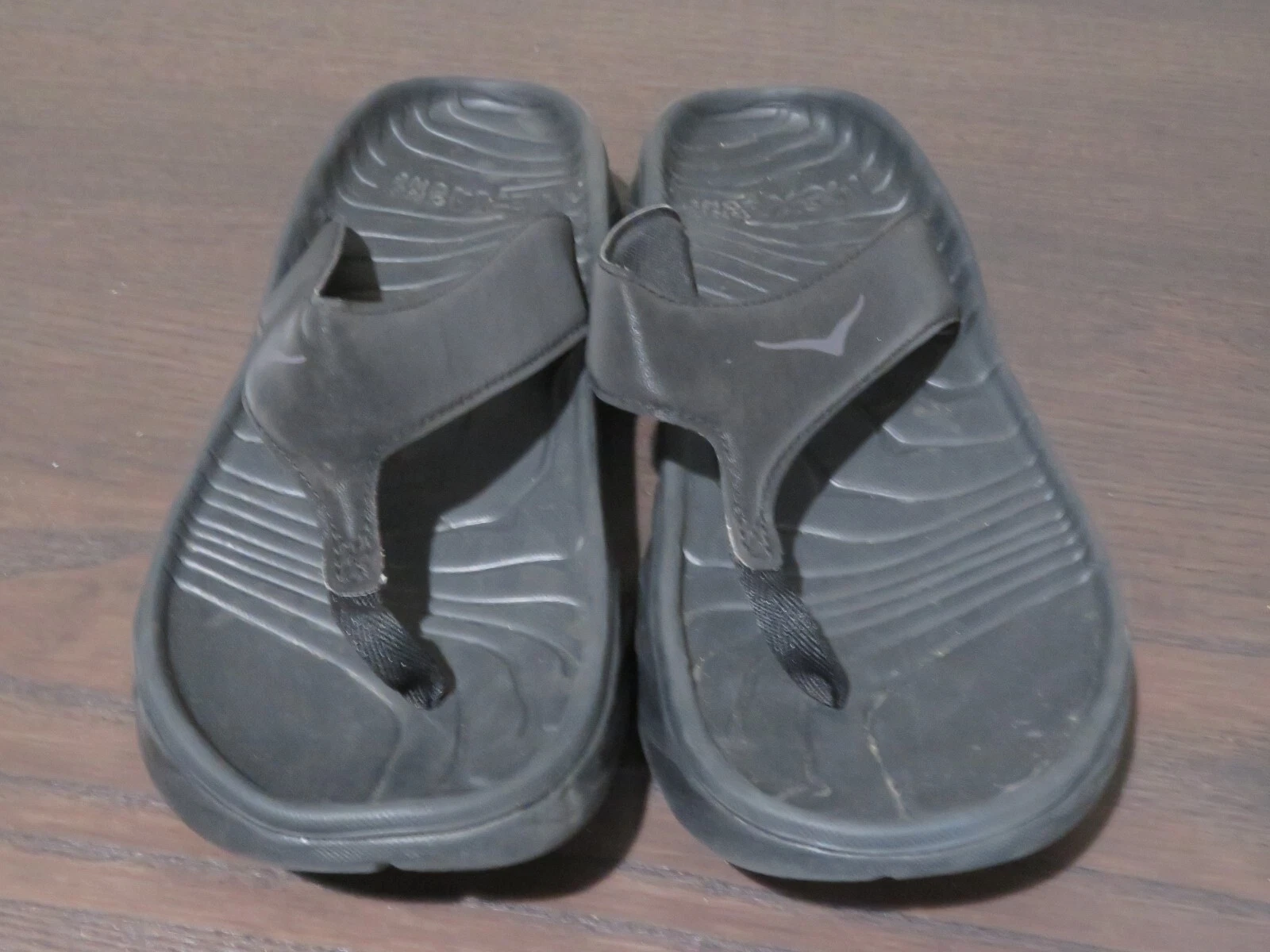 Sandali infradito Hoka One One Ora recupero uomo 9 tanga neri slip on sportivi