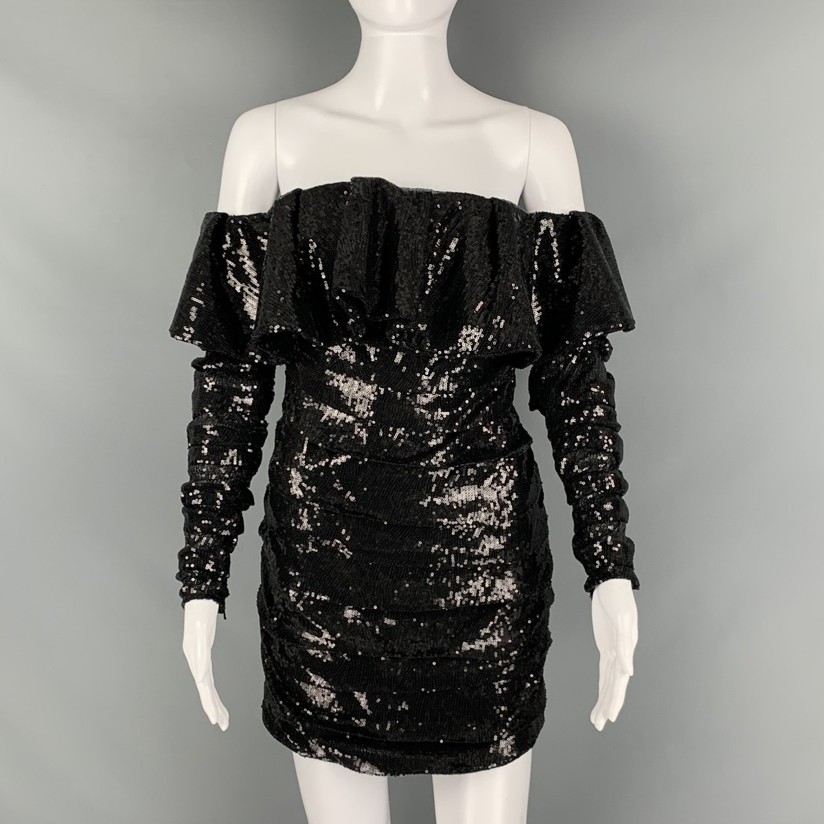 ワンピース THE ATTICO Women Dresses 247WCM176RY02 100 BLACK The Attico Fitted Black Dress Maxi in Black | THE LIST