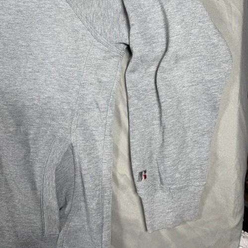 Russell Pullover Hoodie Mens 2XL Gray Premium Fleece Long Sleeve Drawstring - Picture 9 of 10