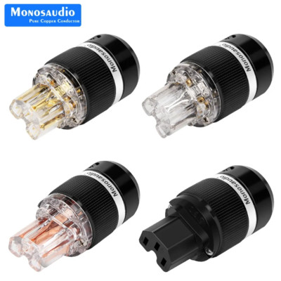 HIFI IEC C14 Plug Pure Copper Female AC Power Connector for Audio Power Cable