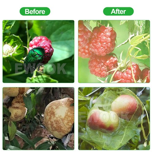 50/100X Fruit Net Bags Agriculture Garden Vegetable Protection Mesh Insect Proof - Picture 5 of 11