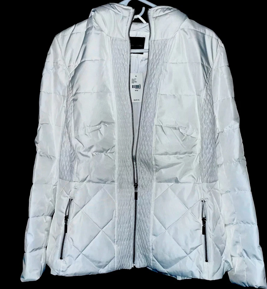 ¡Nuevo!! Chaqueta, Poliéster Para Dama Blanca, LANE BRYANT L 14/16 Foto 2 de 4