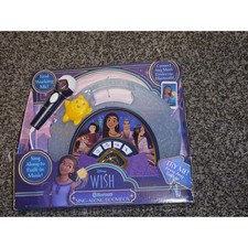 Disney Wish Sing Along Boombox with Bluetooth Real Mic Lights Built-in Music