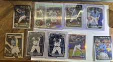 10  Card Lot Junior Caminero Rookies RC Bowman, Topps, Prizm RC