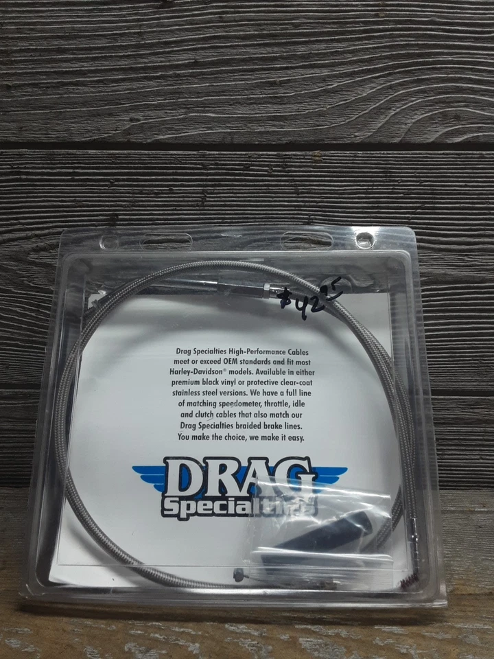 Drag Specialties High Performance Cable Stainless Steel Braided Idle Cable - Image 2 of 2