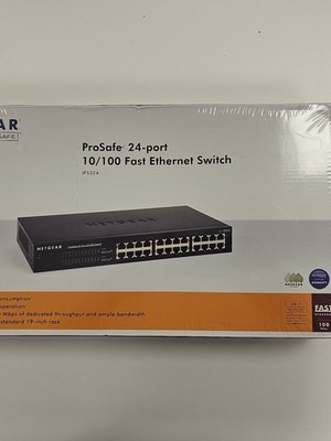 ProSafe 24 Port 10/100 Fast Ethernet Switch JFS524 Brand New Sealed