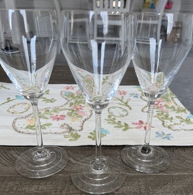 Set Of 3 Spiegelau Water Wine Goblets Glasses 8 7/8 '' Tall